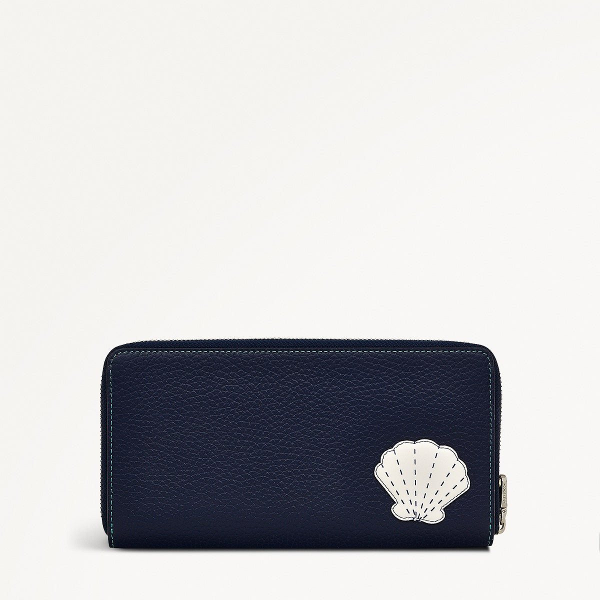 Starfish And Seashells Leather Large Zip Around Wallet in Maldives - 111424