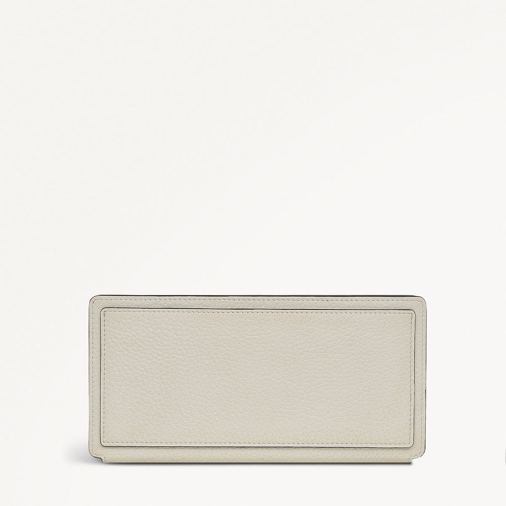 Coin Street Leather Large Bifold Wallet in Chalk - 111427