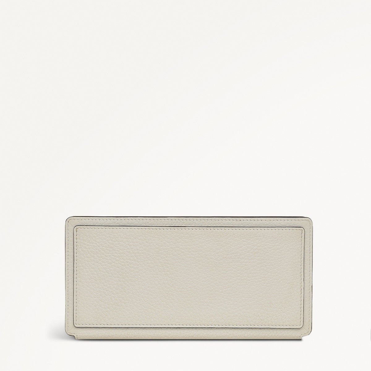 Coin Street Leather Large Bifold Wallet in Chalk - 111427