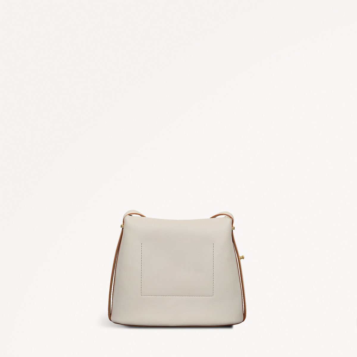 Lattimer Place Leather Small Flapover Cross Body Bag in Chalk - 111433