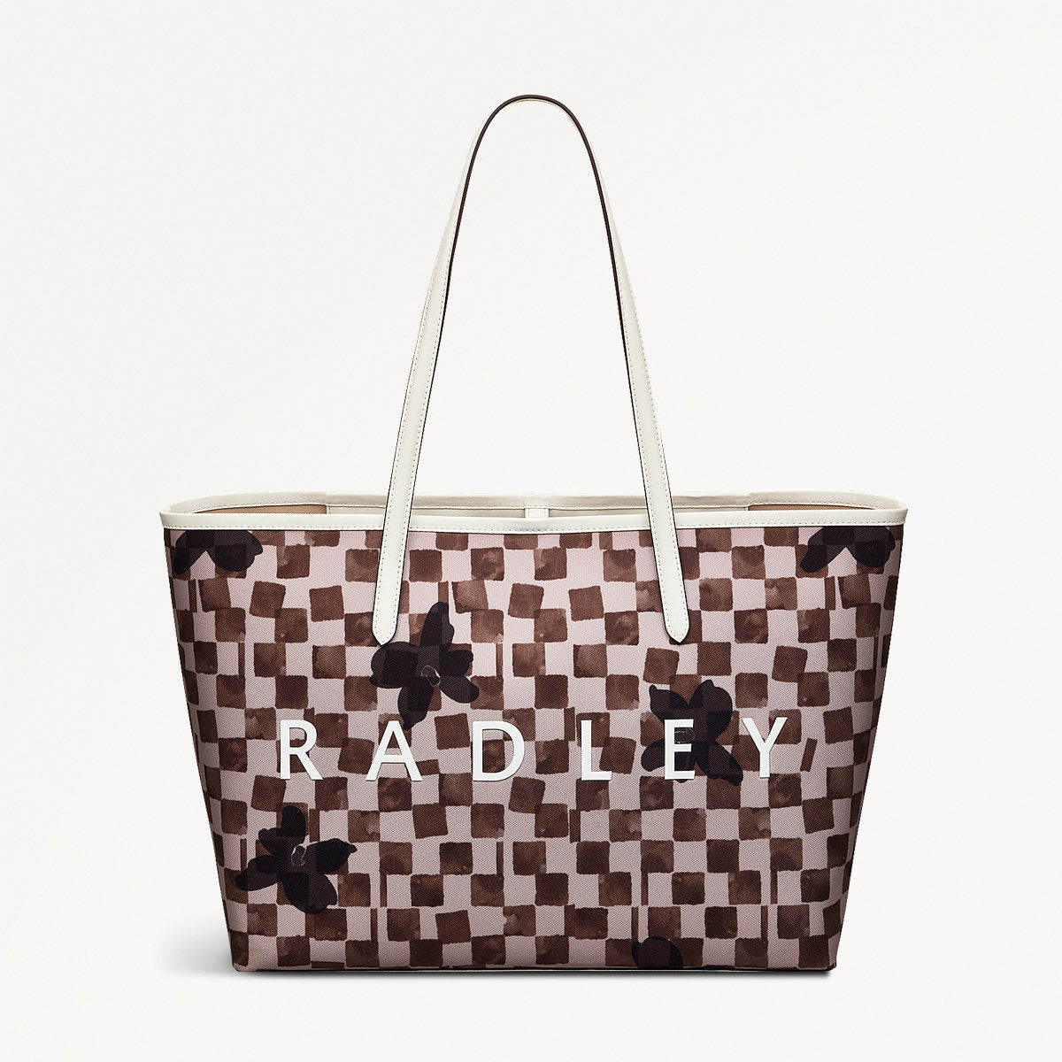 Southwell Gardens - Check Large Open Top Tote Bag - RHE12501