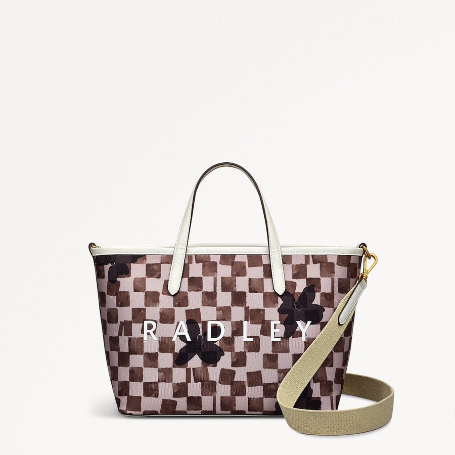 Southwell Gardens - Check Medium Open Top Grab Bag - RHE12502