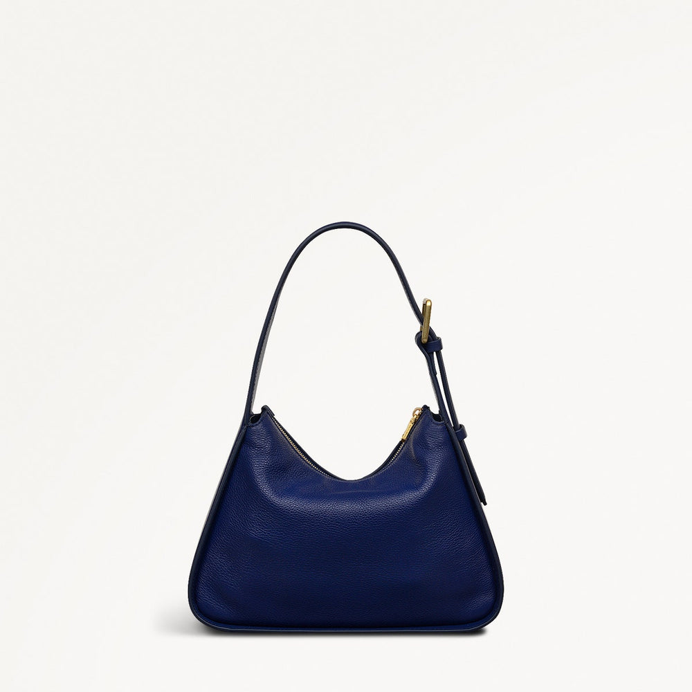 Westwell Lane Leather Small Ziptop Grab Bag in Evenfall - 111451