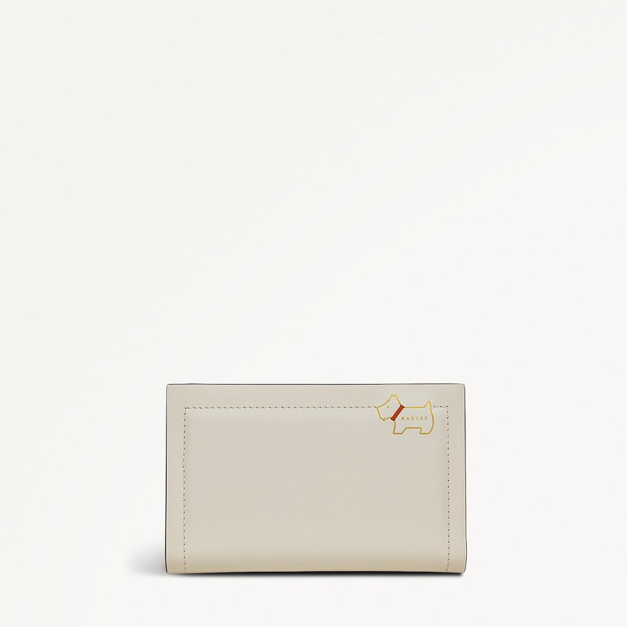 Heritage Lane Leather Medium Bifold Wallet in Chalk - 111469