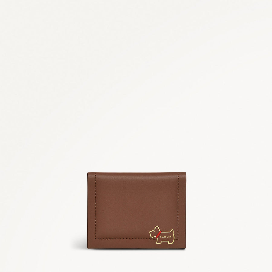 Heritage Lane Leather Small Card Holder in Saddle - 111470