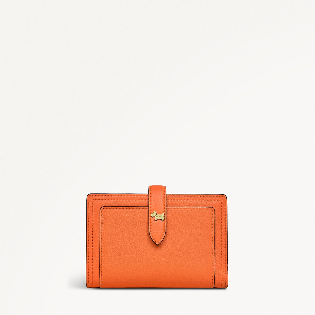 Willis Street Leather Medium Bifold Wallet in Orange Peel - 111472
