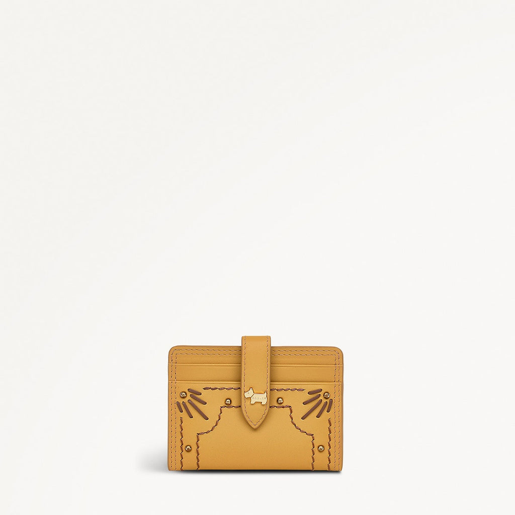 Willis Street Leather Small Card Holder in Pecan - 111476