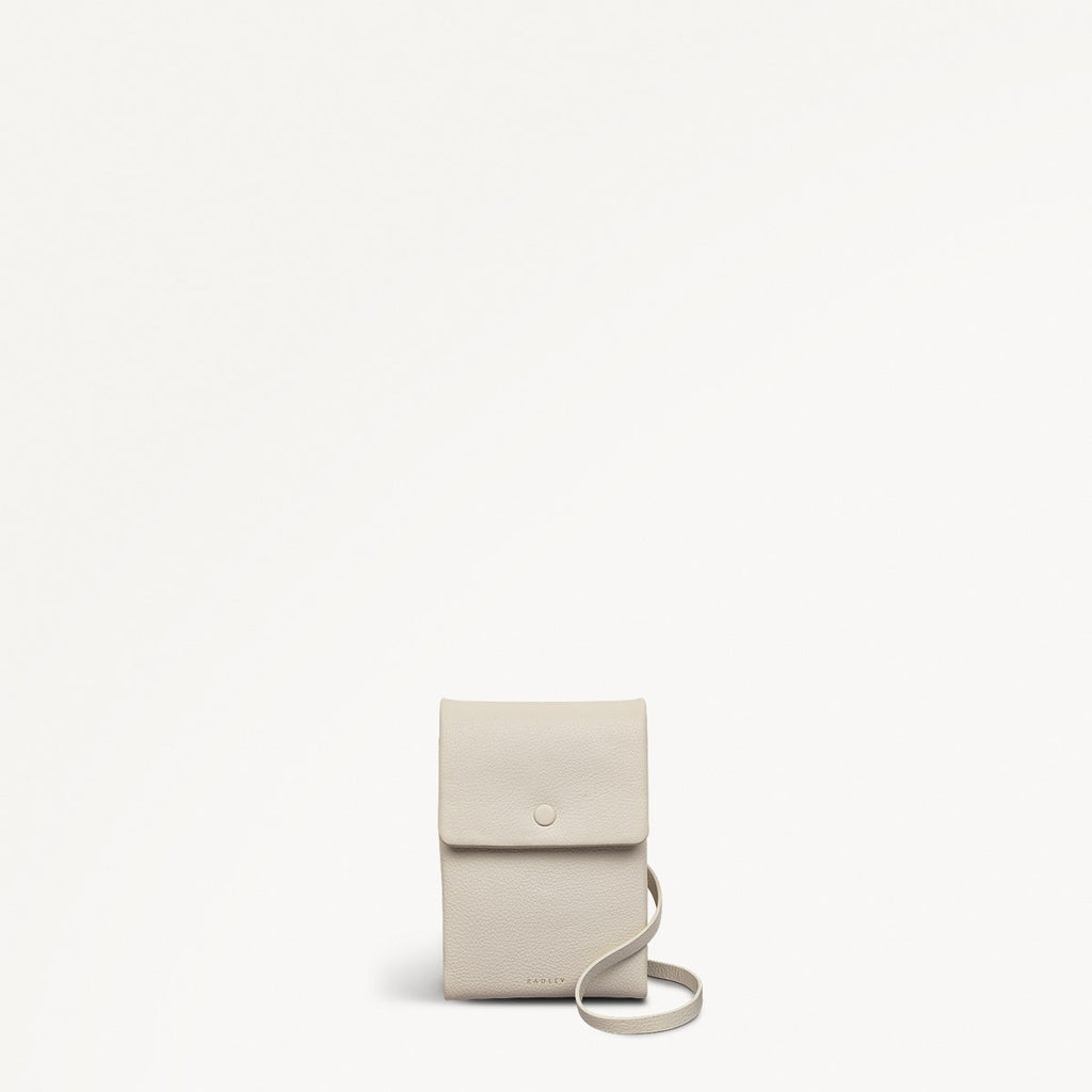 Mallow Street Leather Medium Phone Cross Body Bag in Chalk - 111477