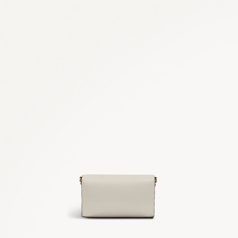 The Rathbone Leather Large Phone Cross Body Bag in Chalk - 111481