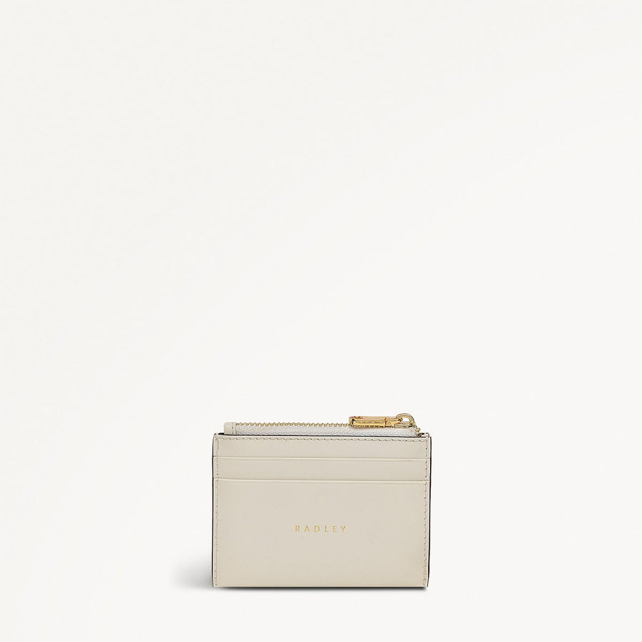 Coin Street Leather Small Coin Purse in Chalk - 111493