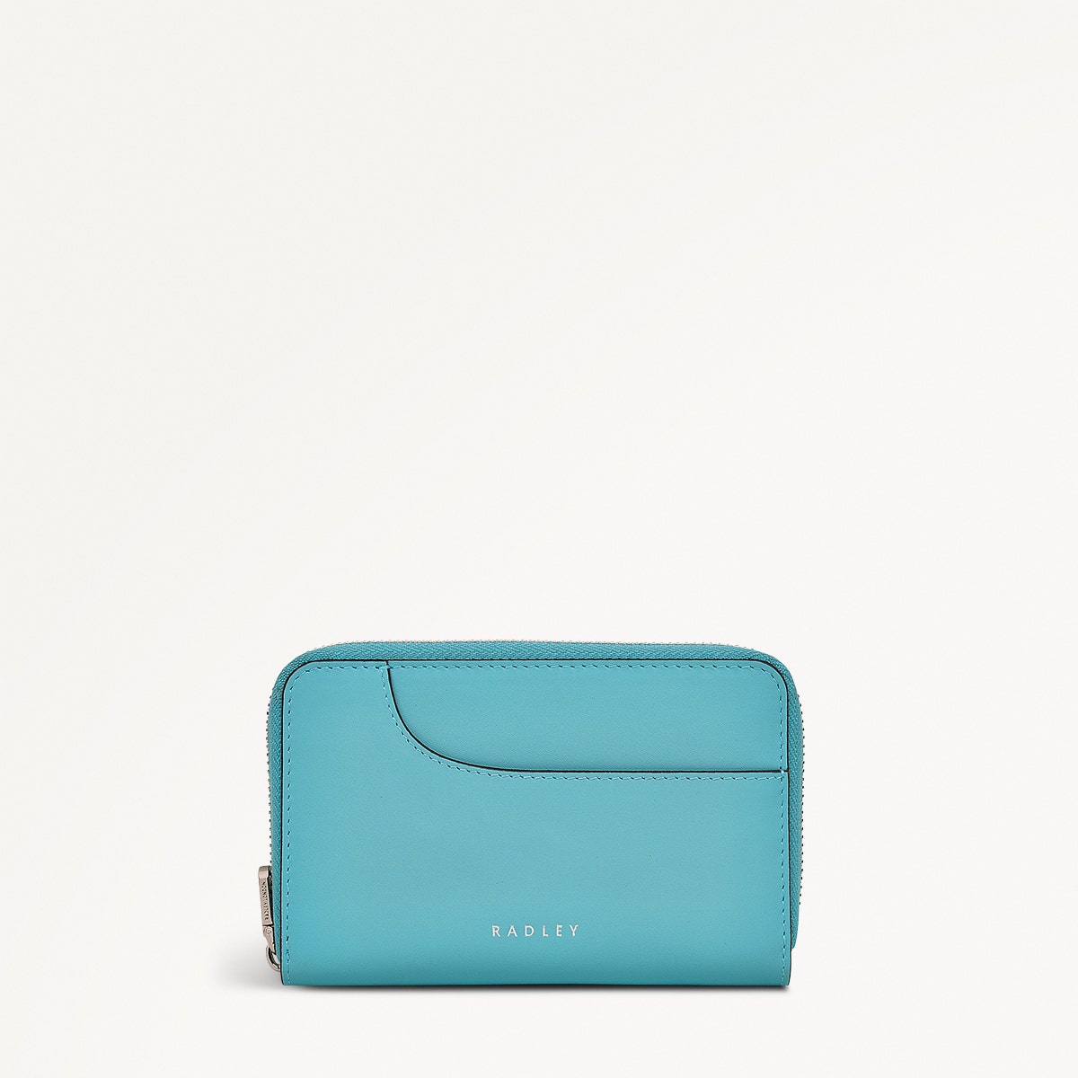 Pockets Leather Medium Zip Around Wallet in Maldives - 111499
