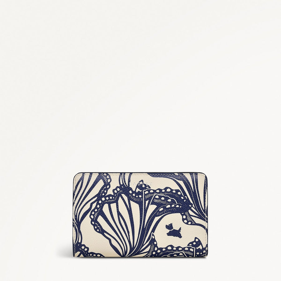 Under The Sea Leather Medium Bifold Wallet in Chalk - 111506