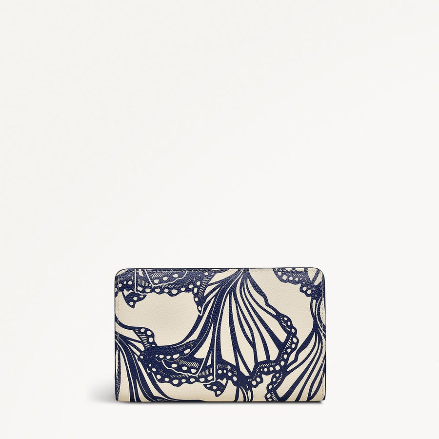 Under The Sea Leather Medium Bifold Wallet in Chalk - 111506