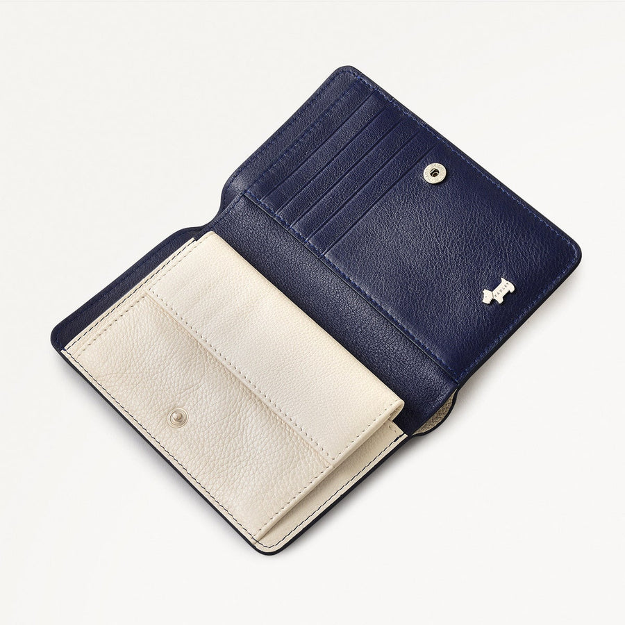 Under The Sea Leather Medium Bifold Wallet in Chalk - 111506