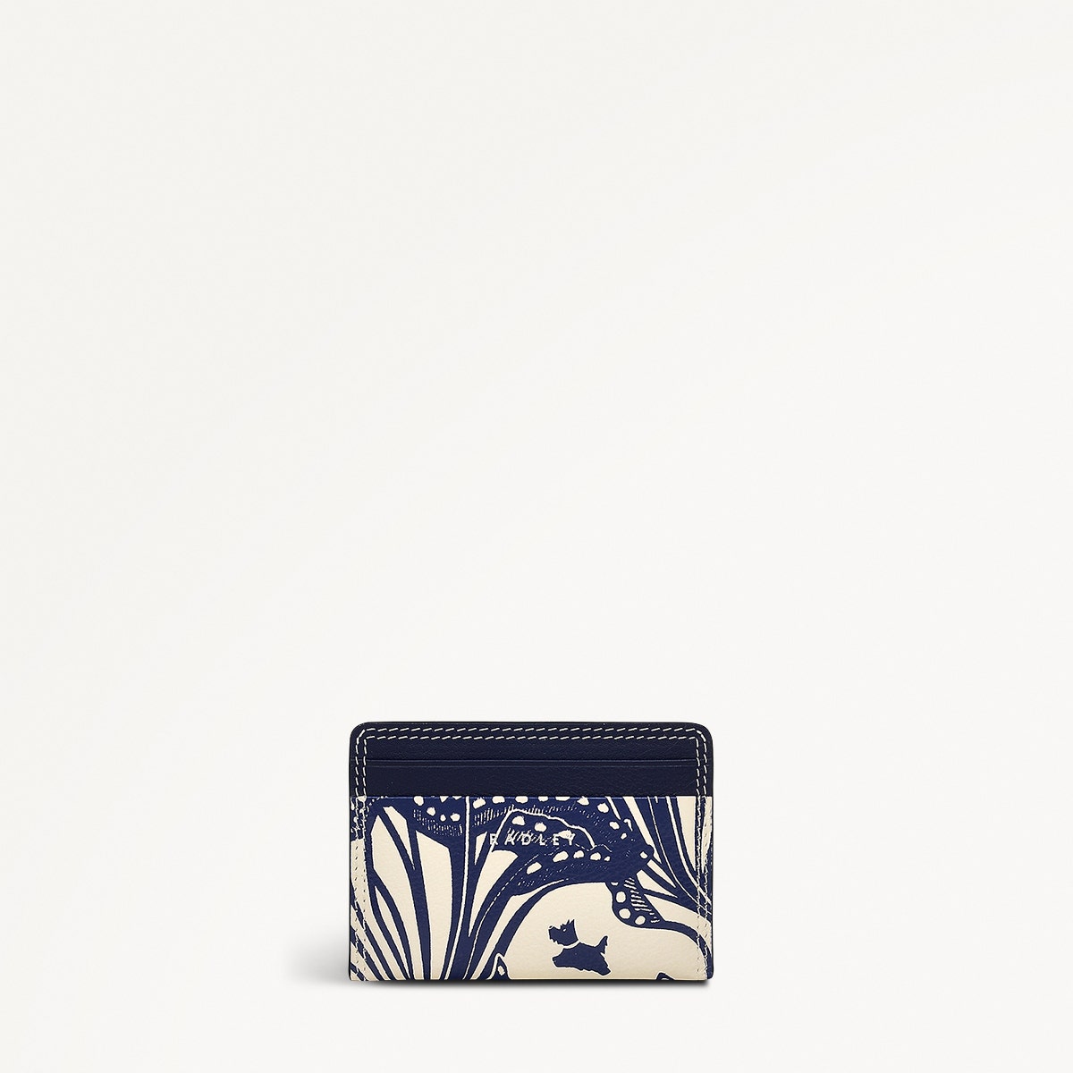 Under The Sea Leather Small Card Holder in Chalk - 111507
