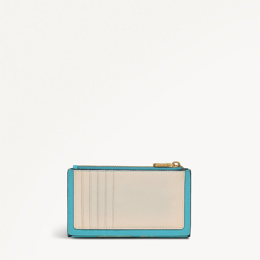 Coin Street Leather Medium Ziptop Wallet in Maldives - 111510