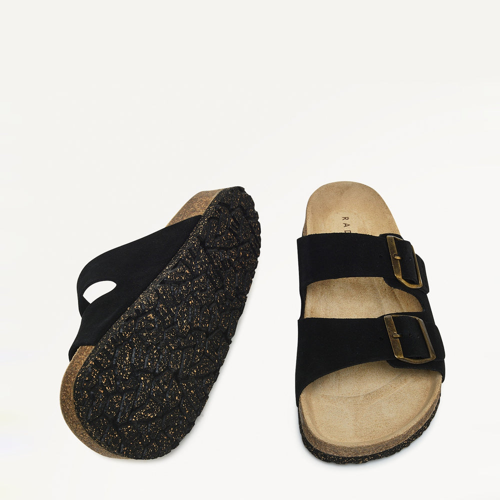 Wardour Street Buckle Footbed Black - 111518