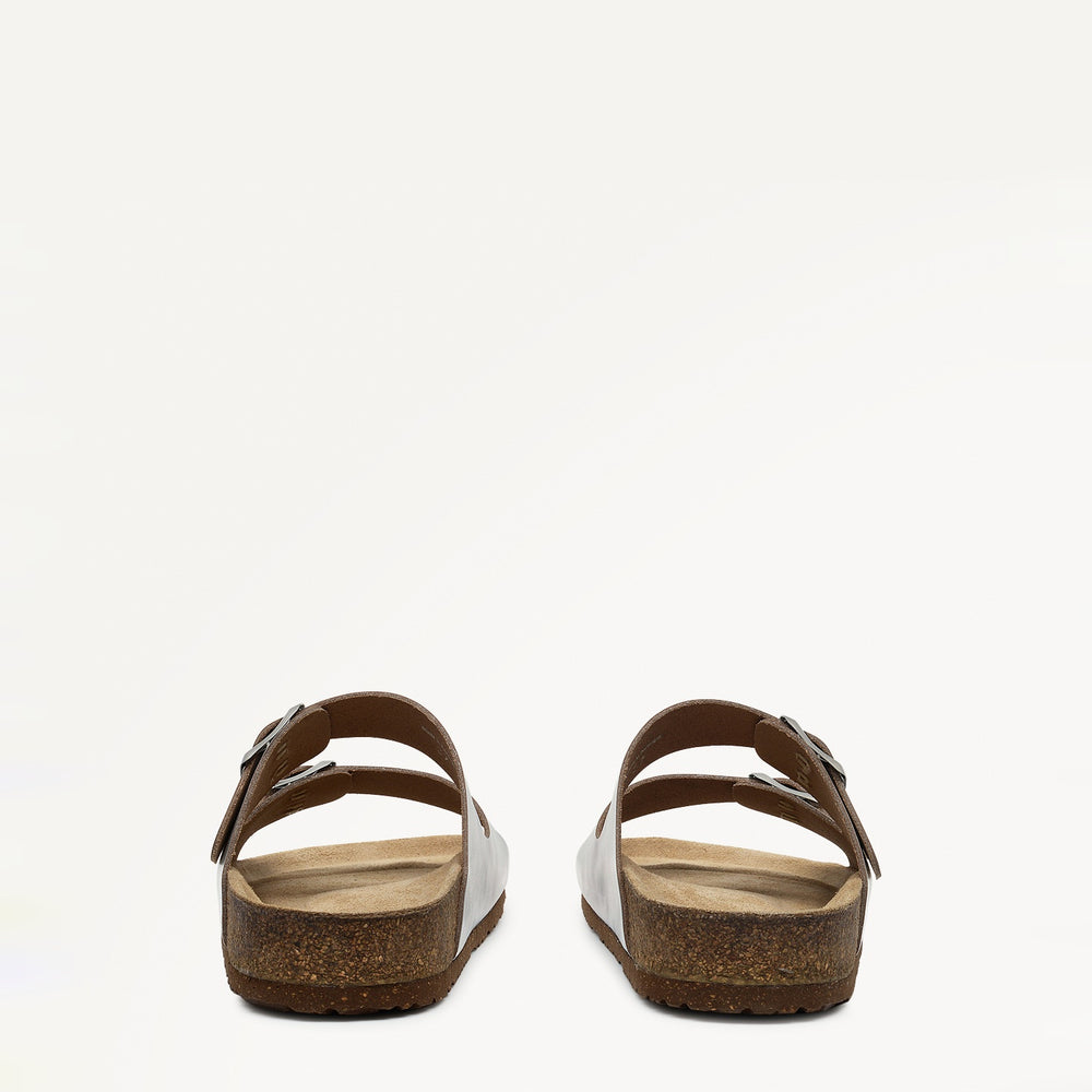 Wardour Street Buckle Footbed Silver - 111519