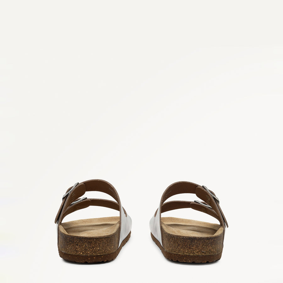 Wardour Street Buckle Footbed Silver - 111519