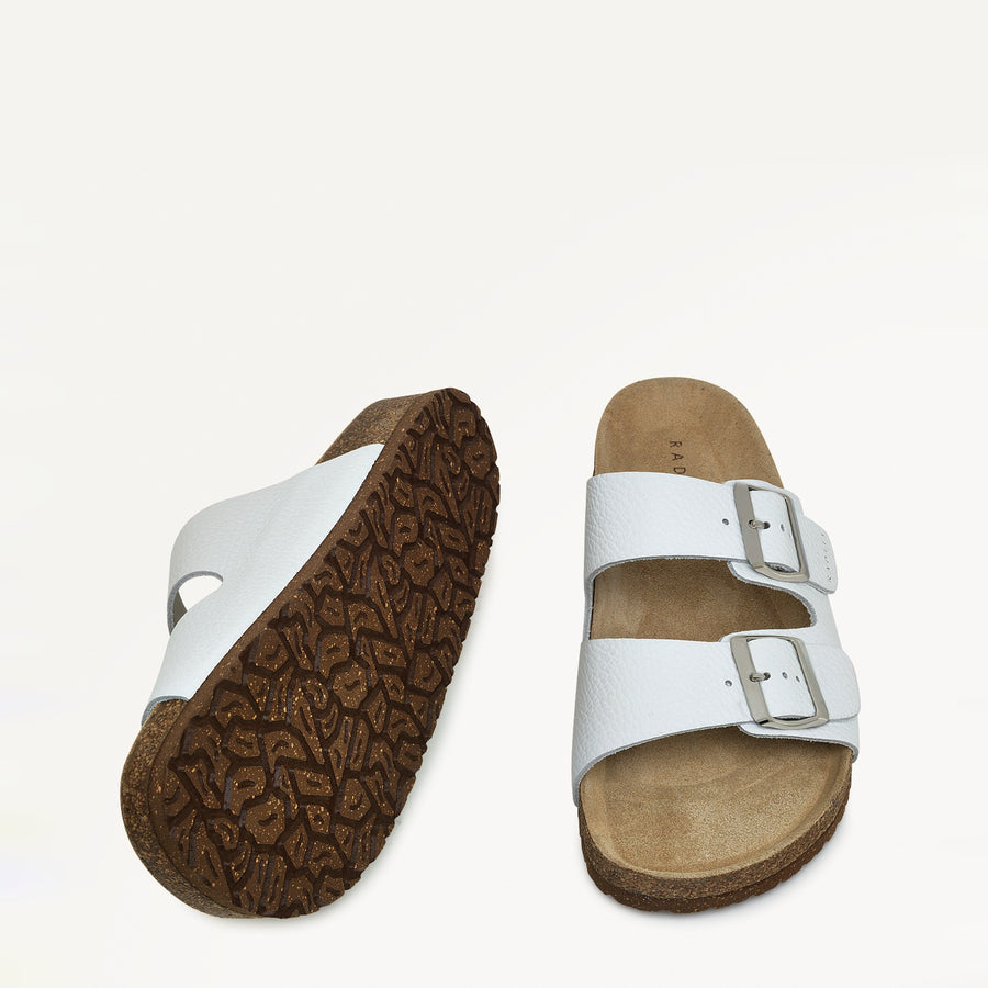 Wardour Street Buckle Footbed White - 111521