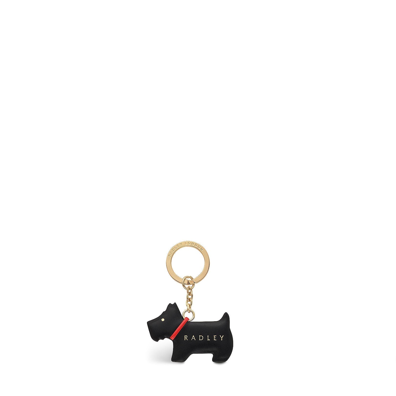 Heritage Radley Leather Leather Keyring in Black - 111530