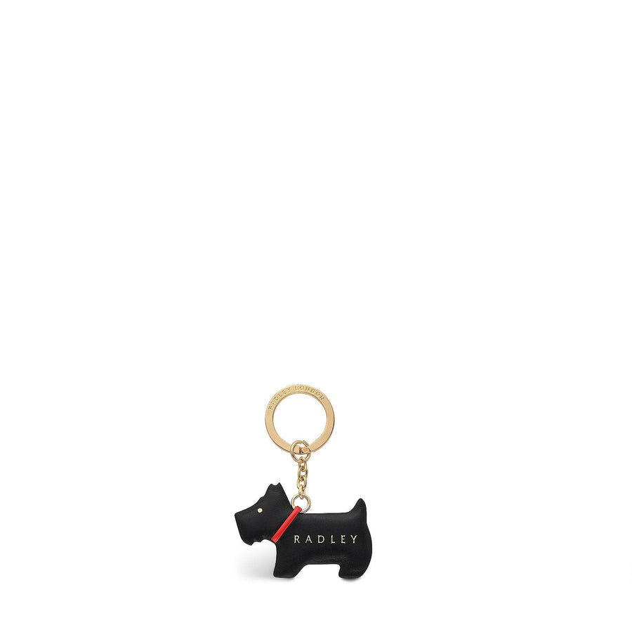 Heritage Radley Leather Leather Keyring in Black - 111530