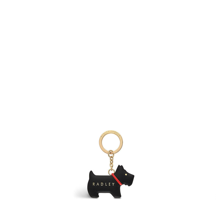 Heritage Radley Leather Leather Keyring in Black - 111530