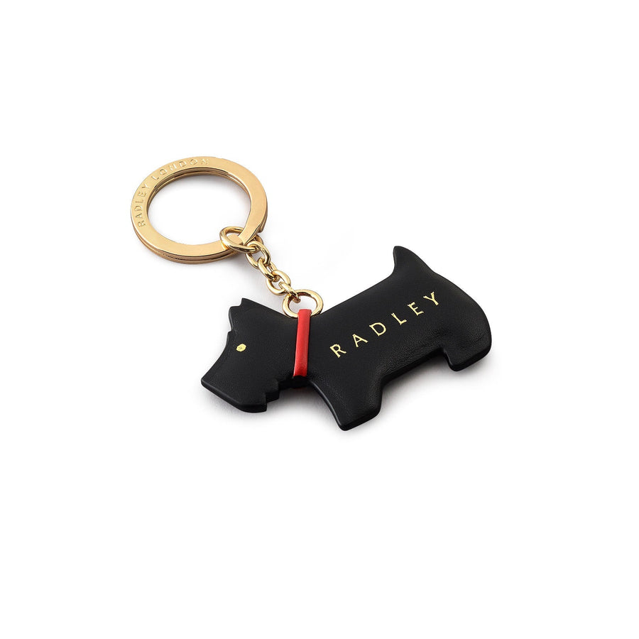 Heritage Radley Leather Leather Keyring in Black - 111530
