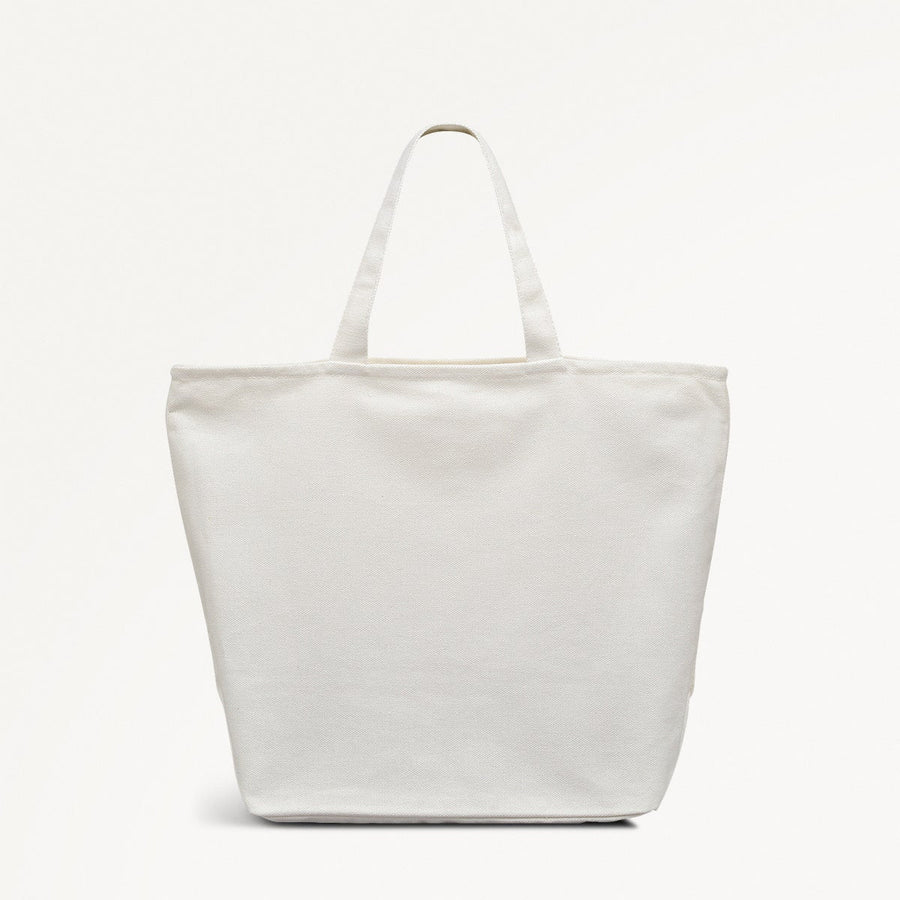 Radley Dna Fabric Small Ziptop Crook in Chalk - 111533