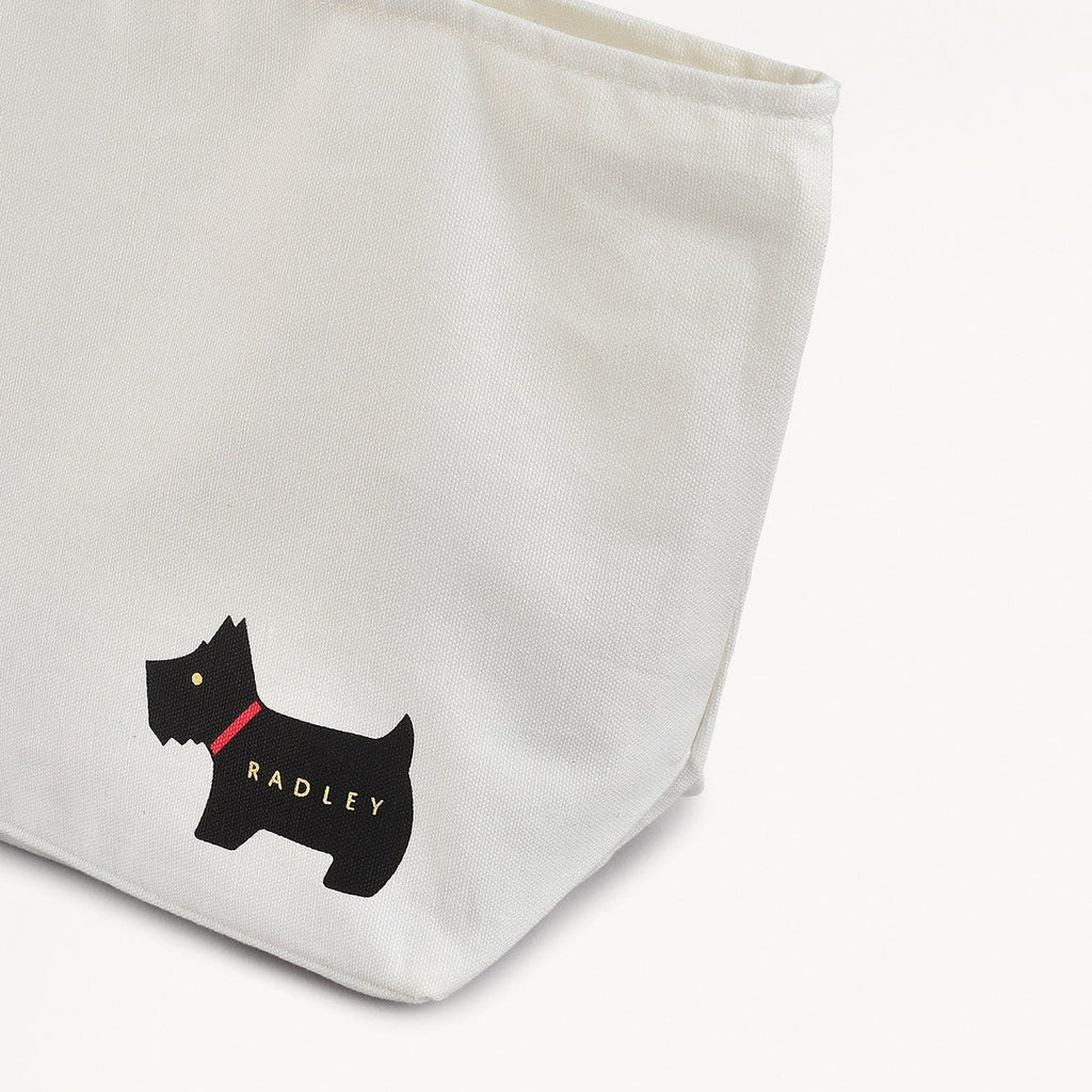 Radley Dna Fabric Small Ziptop Crook in Chalk - 111533