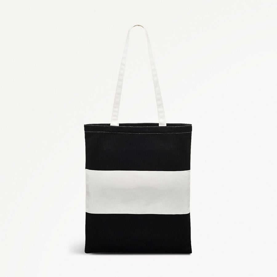 Radley Colourblock Fabric Medium Open Top Tote in Black - 111534