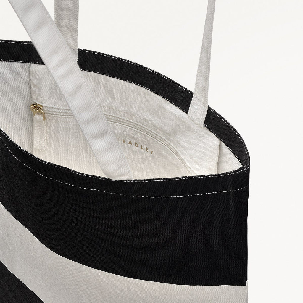 Radley Colourblock Fabric Medium Open Top Tote in Black - 111534