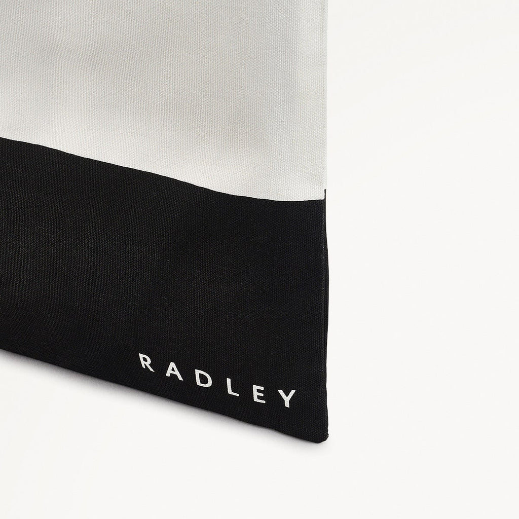 Radley Colourblock Fabric Medium Open Top Tote in Black - 111534