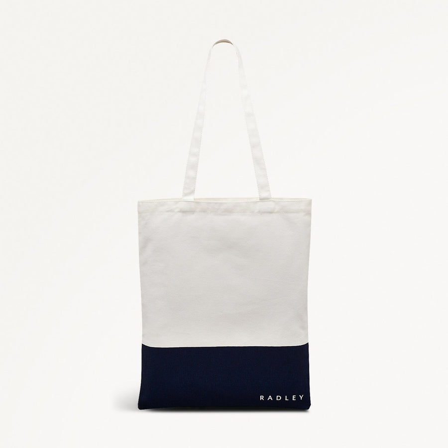 Radley Colourblock Fabric Medium Open Top Tote in Chalk - 111535