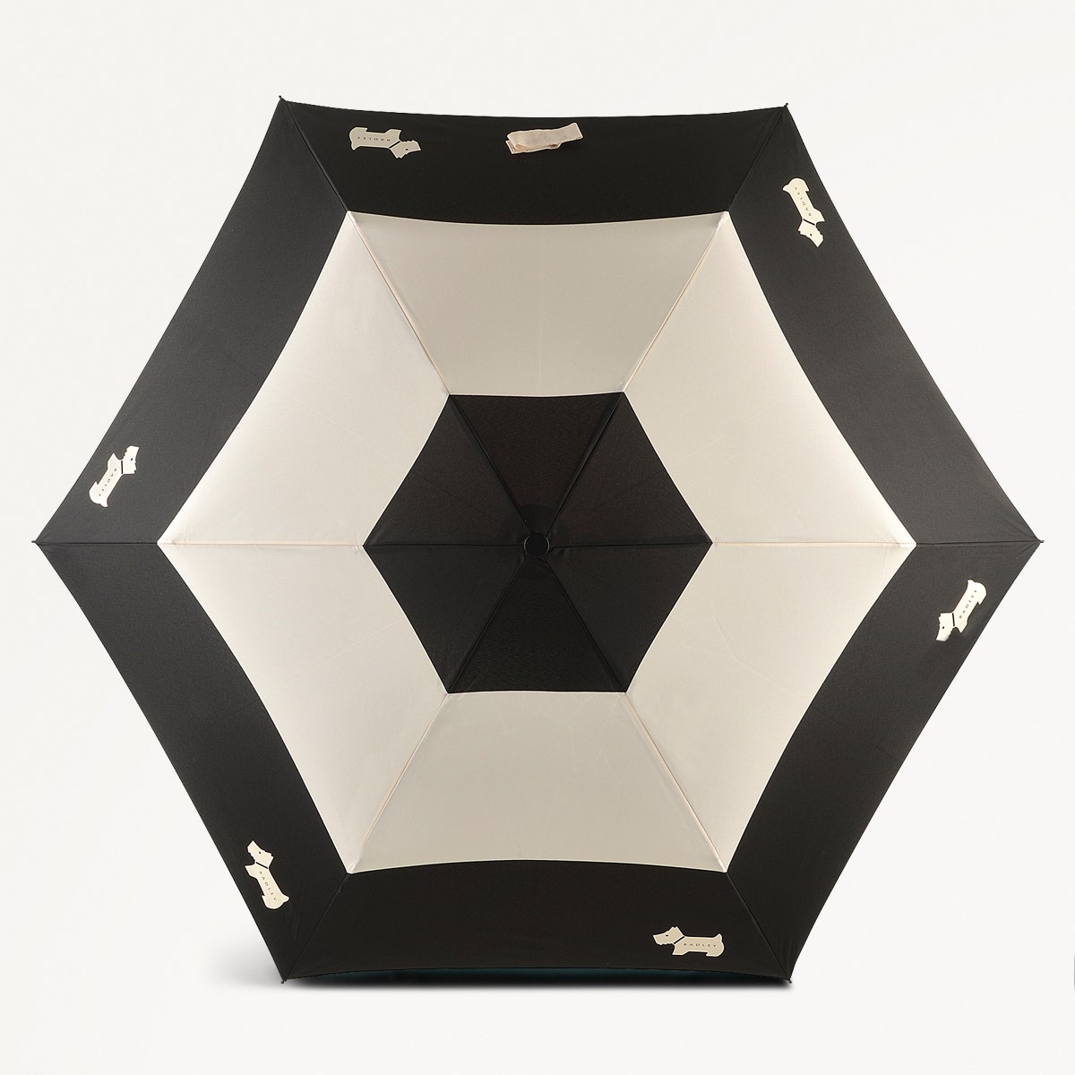 Bishops Lane Fabric Responsible Umbrella in Black - 111536