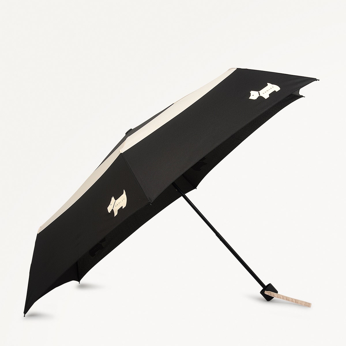 Bishops Lane Fabric Responsible Umbrella in Black - 111536