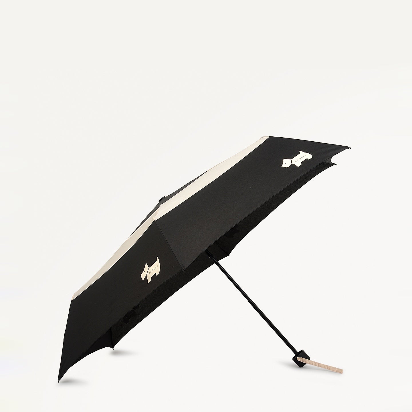 Bishops Lane Fabric Responsible Umbrella in Black - 111536