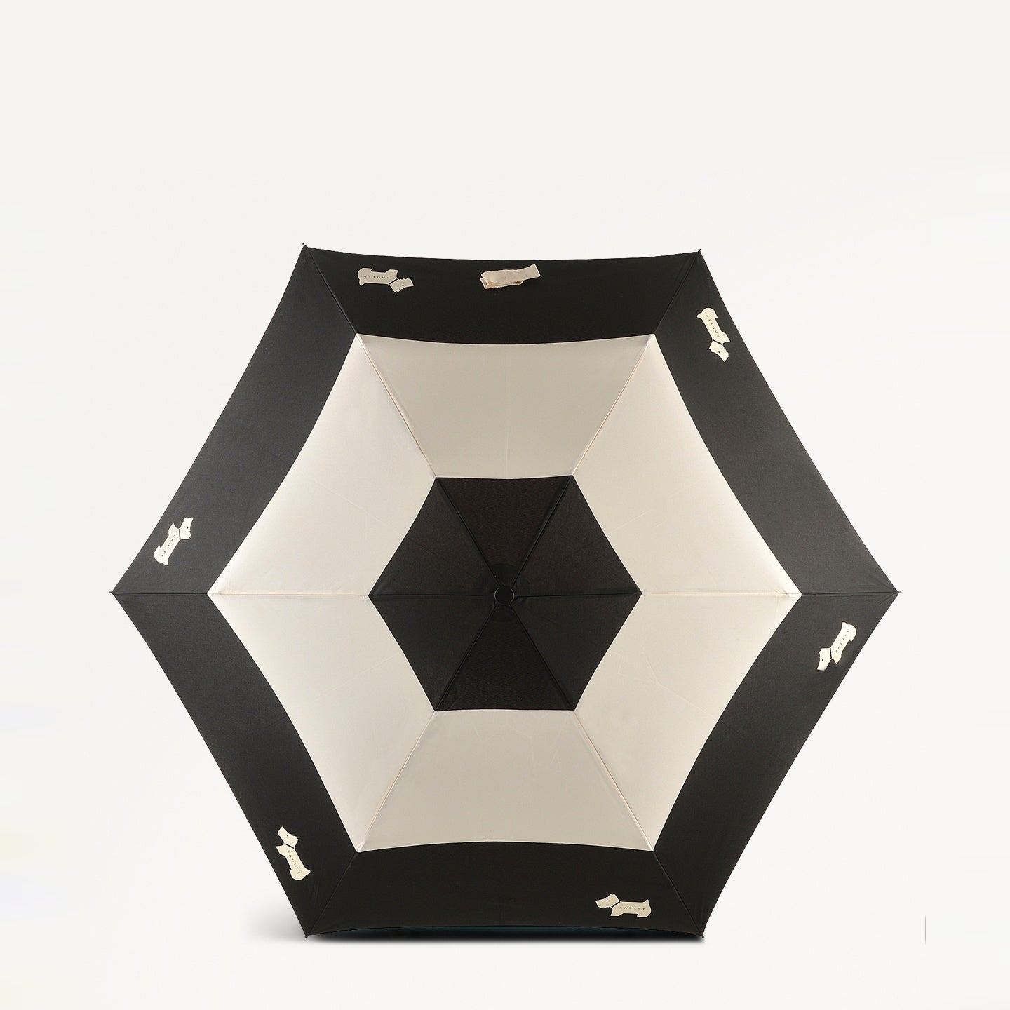 Bishops Lane Fabric Responsible Umbrella in Black - 111536