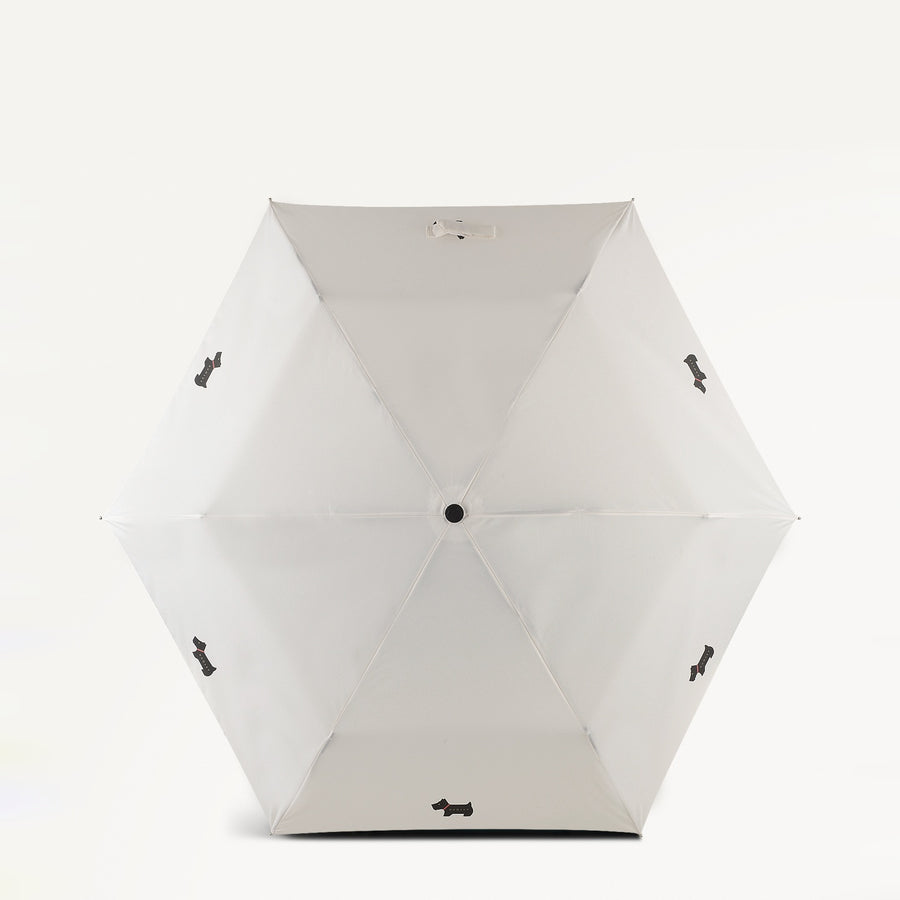 Mini Radley Fabric Superlite Responsible Umbrella in Chalk - 111538
