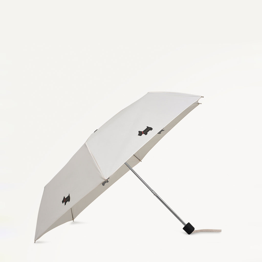 Mini Radley Fabric Superlite Responsible Umbrella in Chalk - 111538
