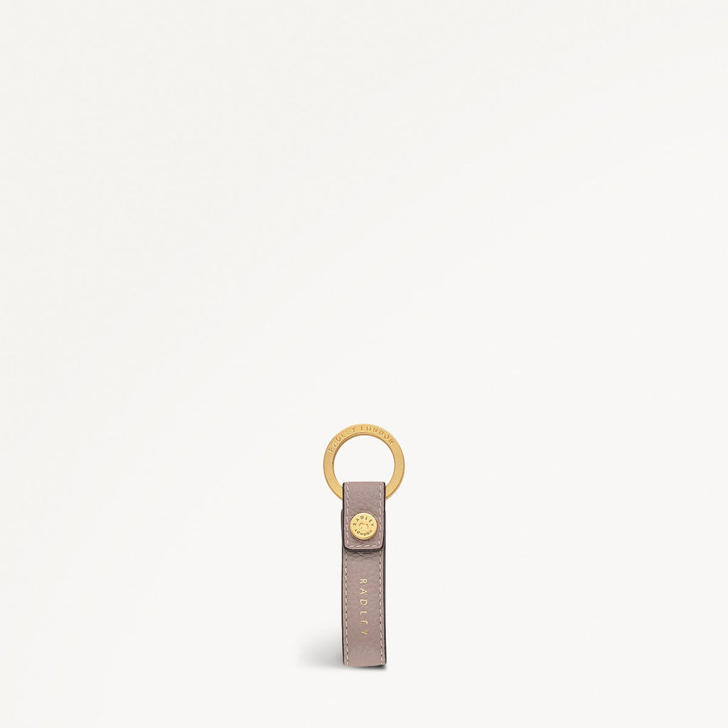 Brook Avenue Leather Leather Keyring in Latte - 111541