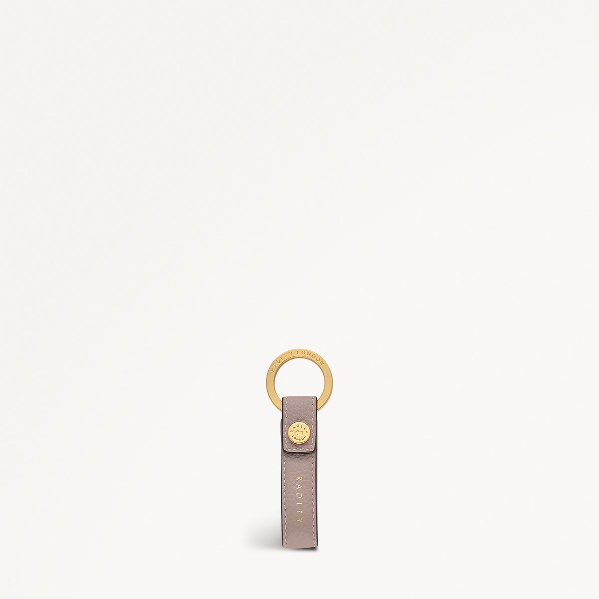Brook Avenue Leather Leather Keyring in Latte - 111541