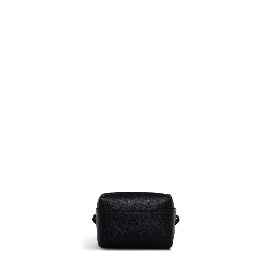 Bishops Lane Leather Small Ziptop Cross Body Bag in Black - 111573