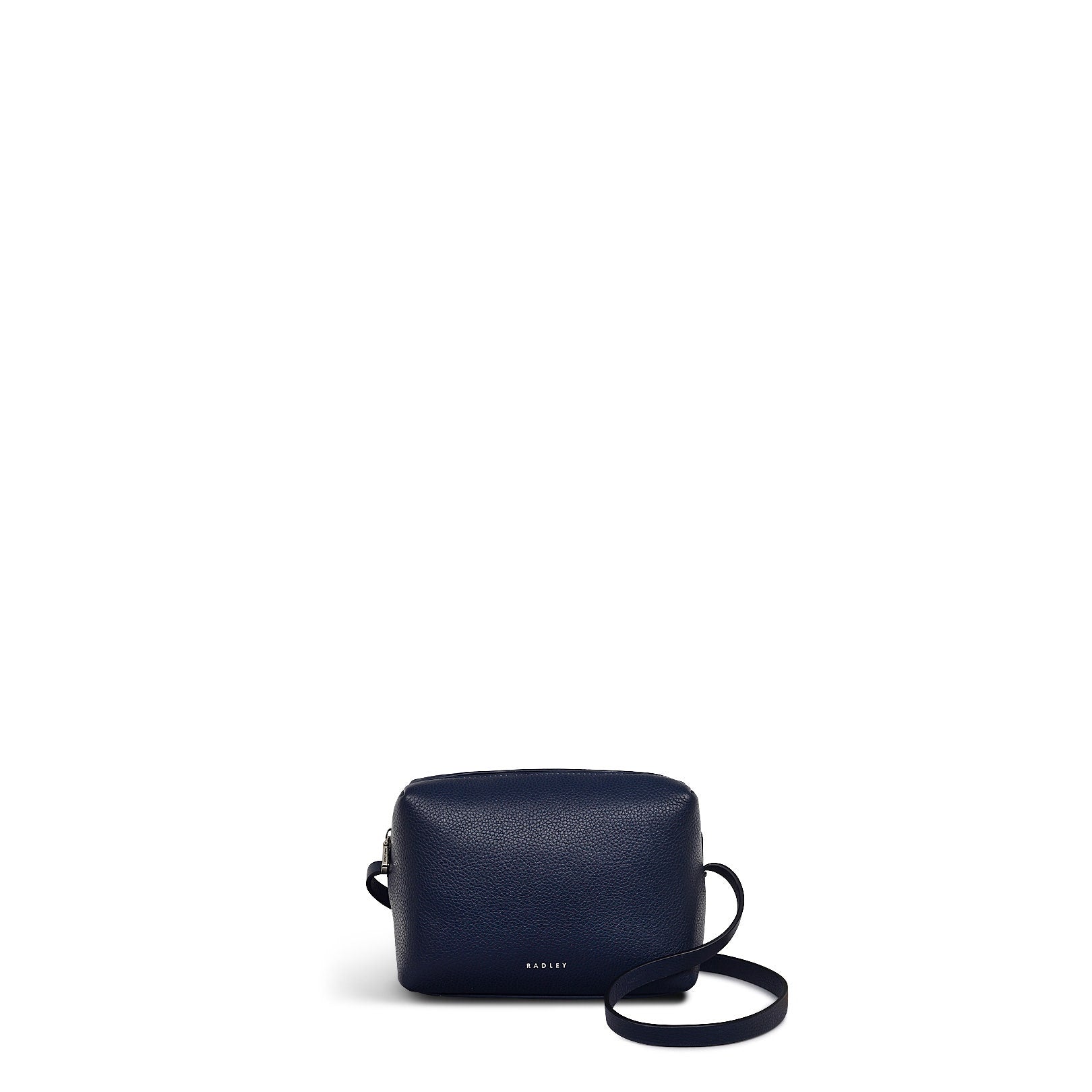 Bishops Lane Leather Small Ziptop Cross Body Bag in Ink - 111574