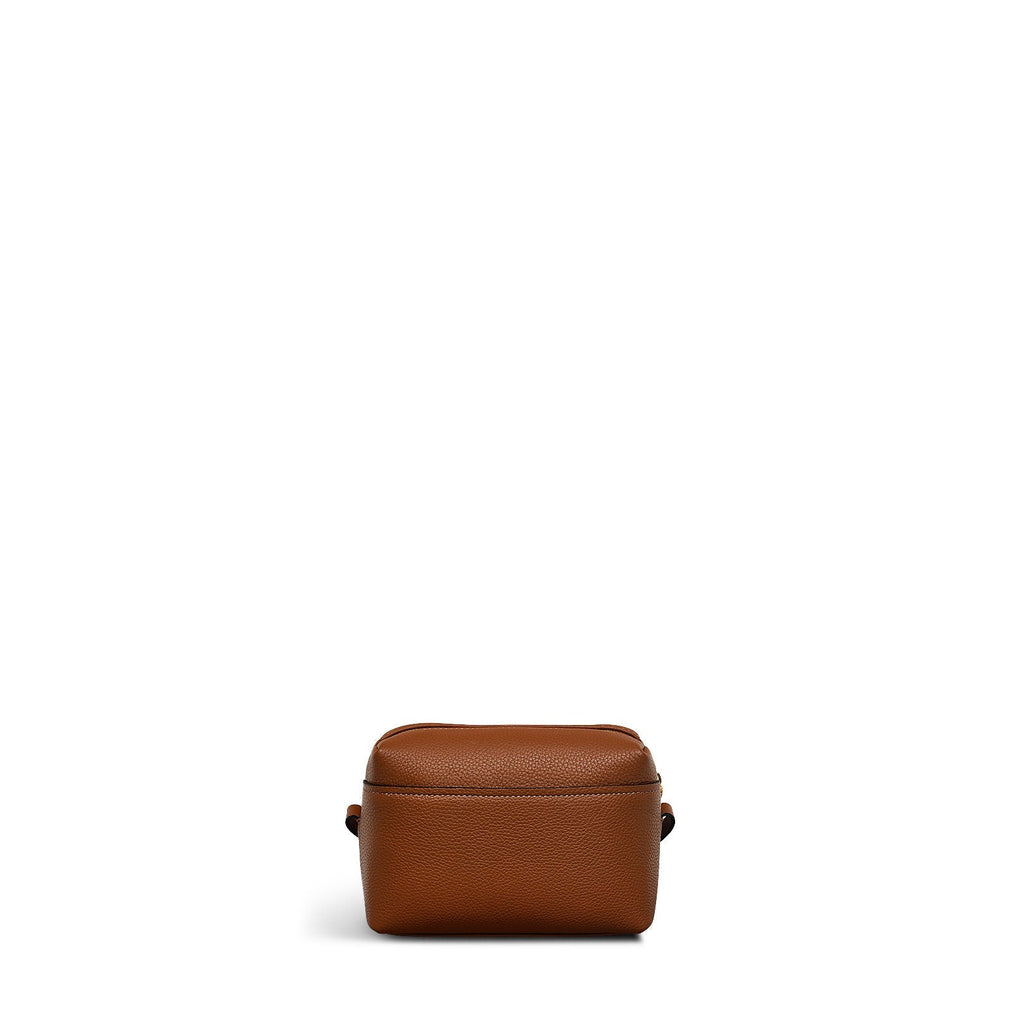Bishops Lane Leather Small Ziptop Cross Body Bag in Indus Tan - 111577