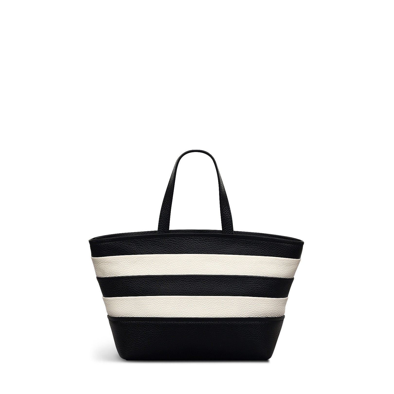 Bishops Lane Leather Small Ziptop Grab Bag in Black - 111581