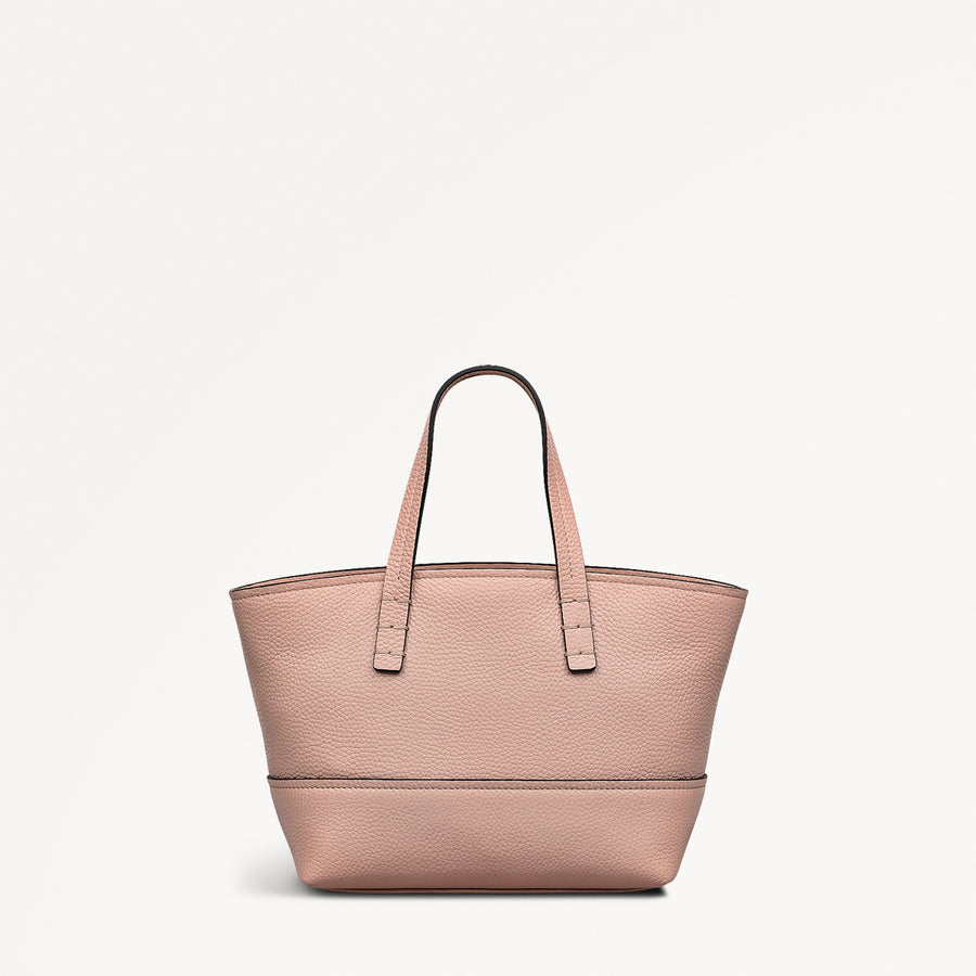 Bishops Lane Leather Small Ziptop Grab Bag in Prairie Pink - 111583