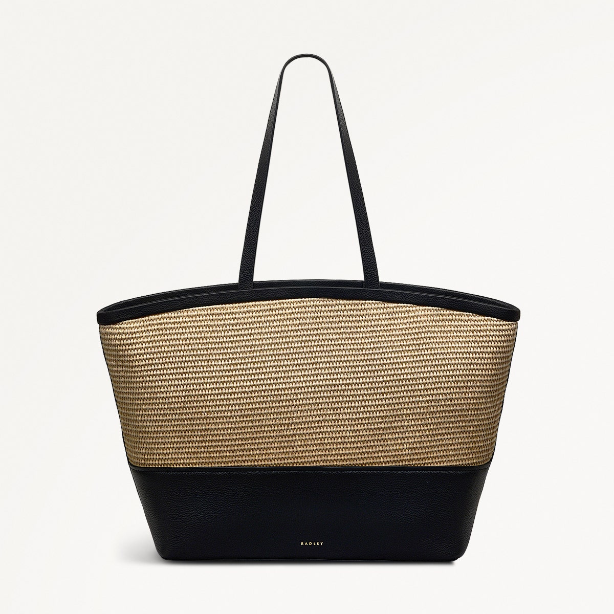 Bishops Lane - Straw Large Ziptop Tote Bag - OHE13402