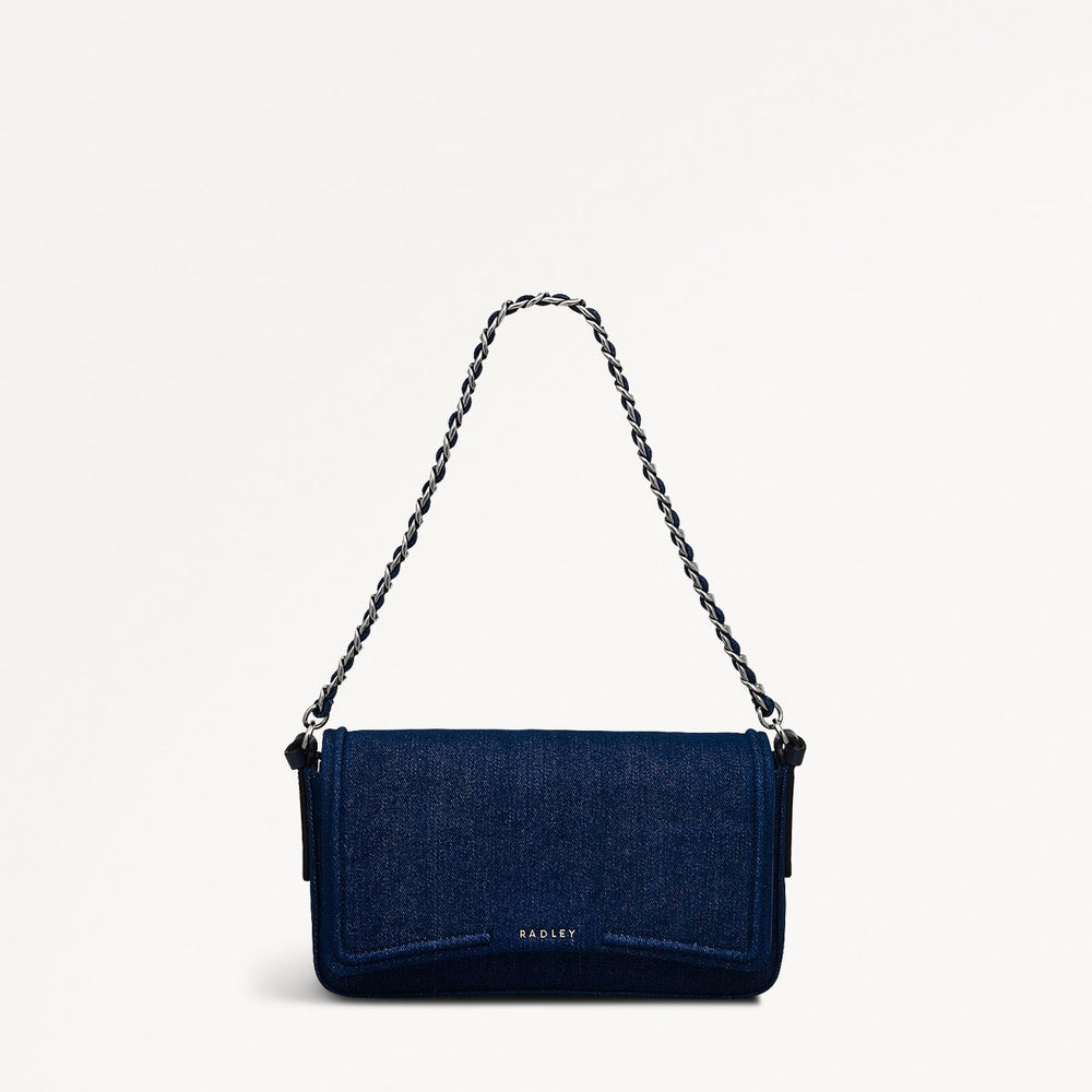 Selsey Street - Denim Medium Flapover Shoulder Bag - OHE12201