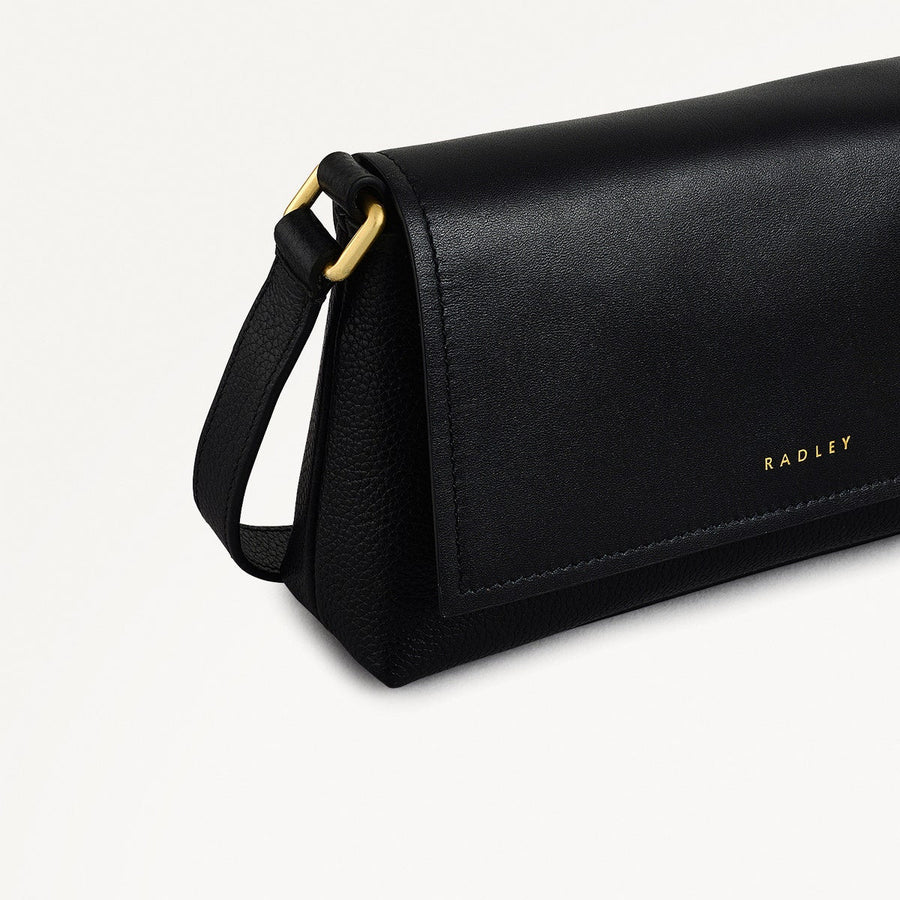 Holmes Avenue Fabric Mini Flapover Cross Body Bag in Black - 111592